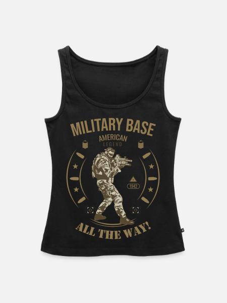 ARMEE 01 - Frauen Premium Organic Tank Top - Schwarz