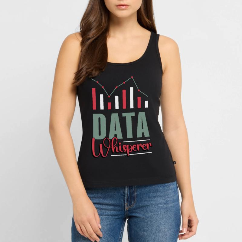 Data Analyst Data Whisperer Computer Science Coder Frauen Premium Organic Tank Top
