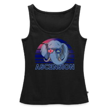 Ascension - Débardeur bio Premium Femme - noir - Devant - AI Model Female 172 light (172cm)