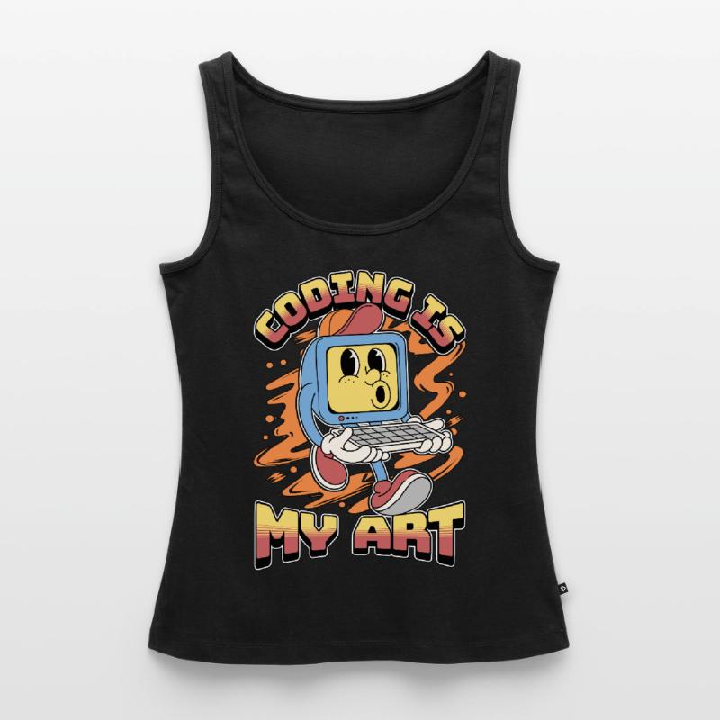 Coder Coding Is My Art Software Engineering Coders Women’s Premium Organic Tank top