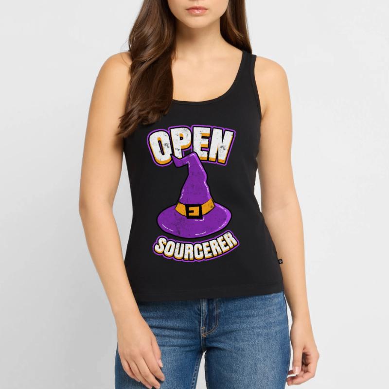 Open Sourcerer Programmierer Hacker Frauen Premium Organic Tank Top