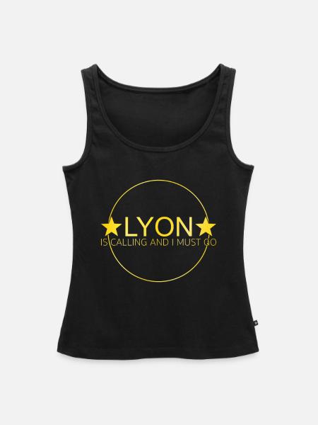 Lyon Spruch - Frauen Premium Organic Tank Top - Schwarz