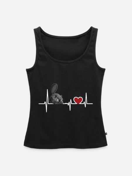 Biber - Frauen Premium Organic Tank Top - Schwarz