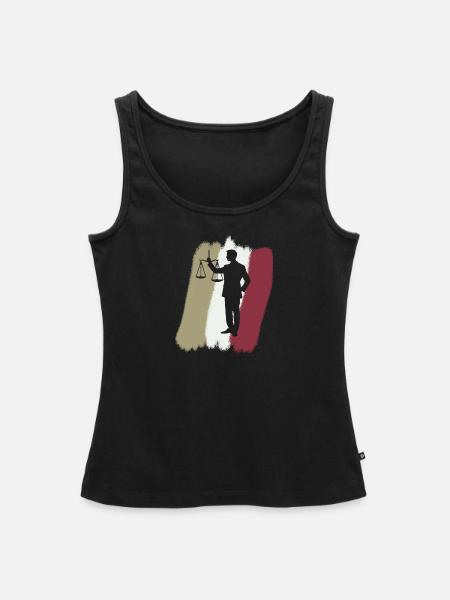 Anwalt Gericht - Frauen Premium Organic Tank Top - Schwarz
