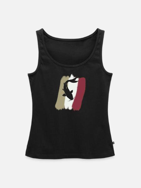 Koi - Frauen Premium Organic Tank Top - Schwarz