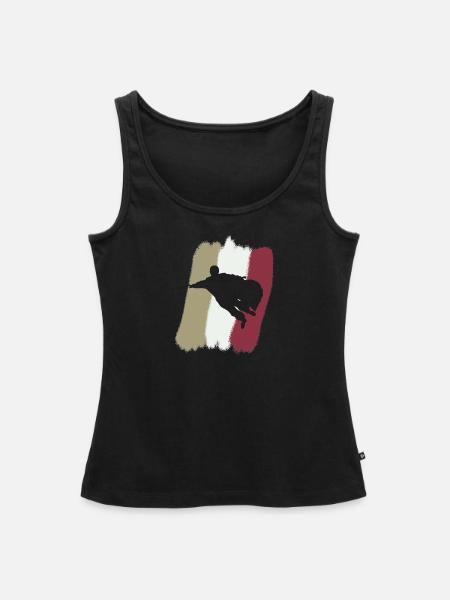 Wingsuit Fliegen Unfall - Frauen Premium Organic Tank Top - Schwarz