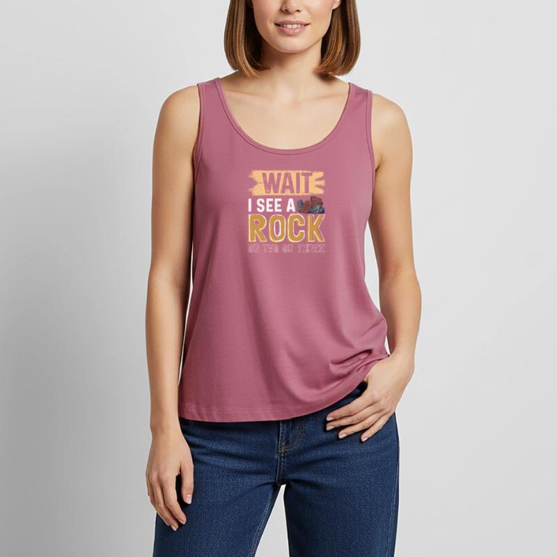 Warte, ich sehe einen Stein oder zwei oder drei Frauen Premium Organic Tank Top