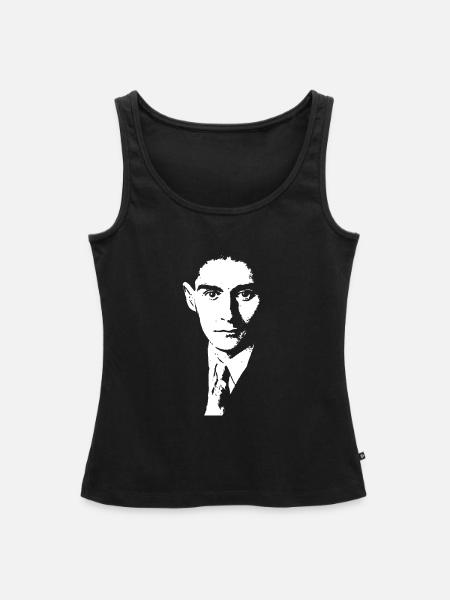 Franz Kafka Shirt - Frauen Premium Organic Tank Top - Schwarz