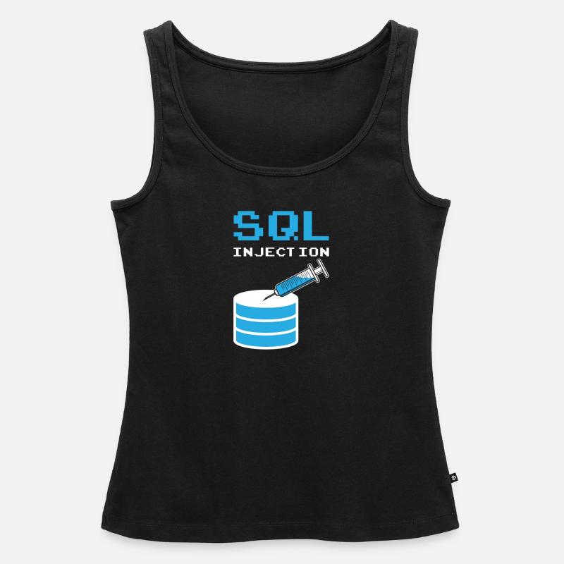 Injection SQL pour les administrateurs de base de données SQL - Débardeur bio Premium Femme - noir