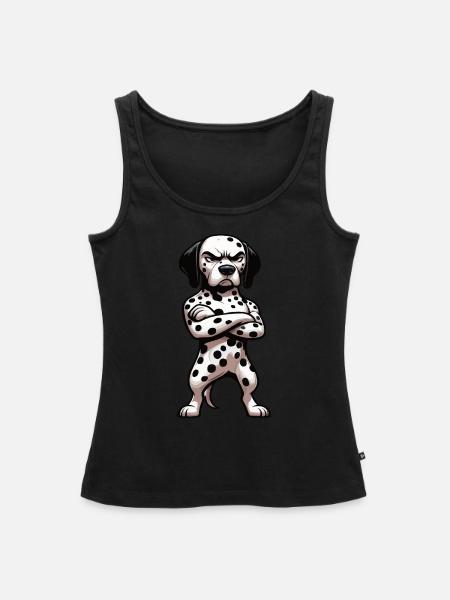 Dalmatiner Dalmatinerhalter Dalmatinerbesitzer - Frauen Premium Organic Tank Top - Schwarz
