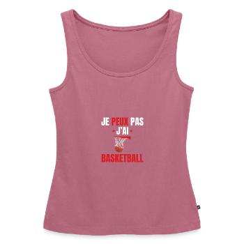 I can't I have sneakers - Women’s Premium Organic Tank top - mauve - Front - AI Model Female 172 light (172cm)