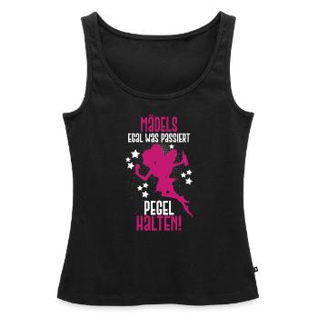 Junggesellin Team Braut Party Saufen Lustig Spruch - Frauen Premium Organic Tank Top - Schwarz - Vorne - AI Model Female 172 light (172cm)