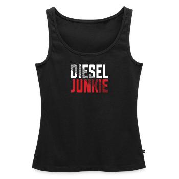 Diesel Junkie - Frauen Premium Organic Tank Top - Schwarz - Vorne - AI Model Female 172 light (172cm)