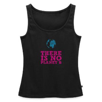 Fridays for Future - There is no Planet B - Frauen Premium Organic Tank Top - Schwarz - Vorne - AI Model Female 172 light (172cm)