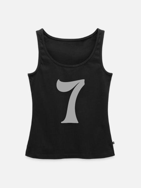 7 - Frauen Premium Organic Tank Top - Schwarz