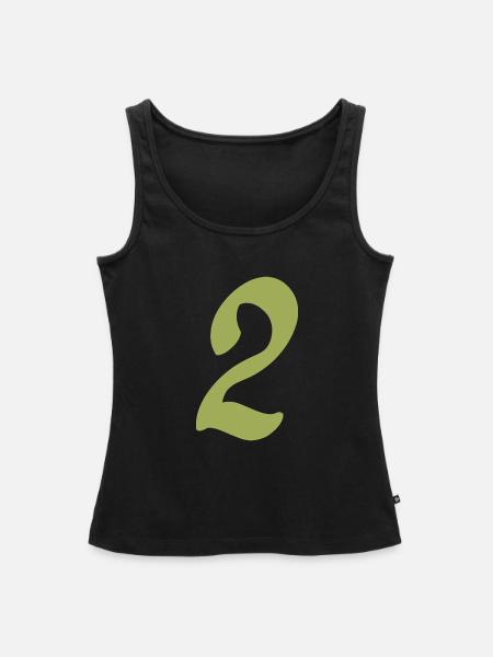 2 - Frauen Premium Organic Tank Top - Schwarz