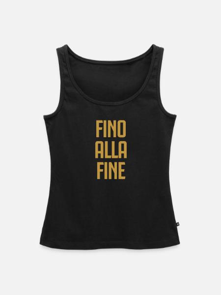 FINO ALLA FEIN - Frauen Premium Organic Tank Top - Schwarz