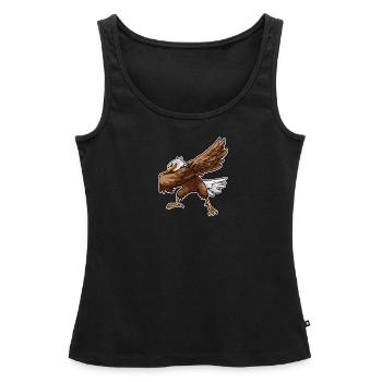 4 juillet Proud Dabbing American Eagle USA T-Shirt - Débardeur bio Premium Femme - noir - Devant - AI Model Female 172 light (172cm)