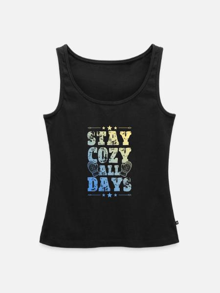 Winter Kalt - Frauen Premium Organic Tank Top - Schwarz