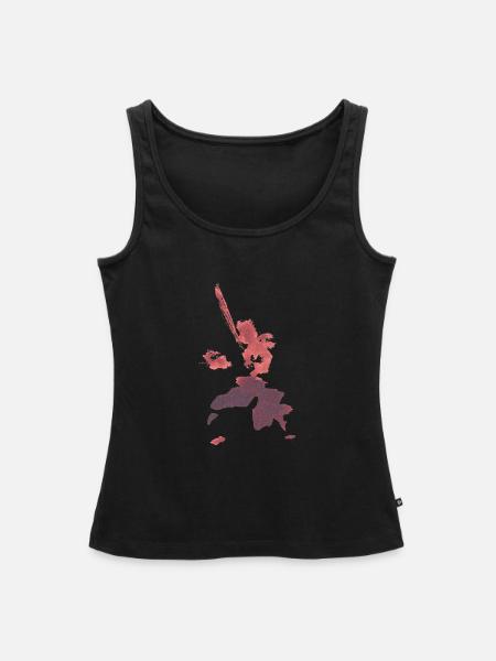 Kendo - Schwertkämpfer - Frauen Premium Organic Tank Top - Schwarz