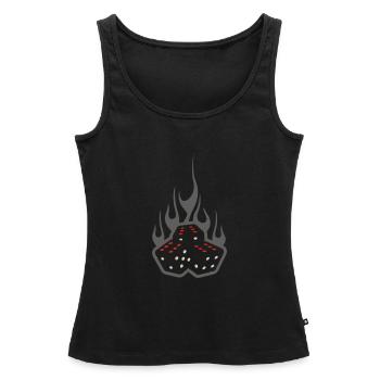 Cubes - Frauen Premium Organic Tank Top - Schwarz - Vorne - AI Model Female 172 light (172cm)