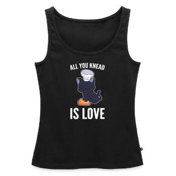 All You Knead Is Love Culinary Artist - Women’s Premium Organic Tank top - black - Front - AI Model Female 172 light (172cm)