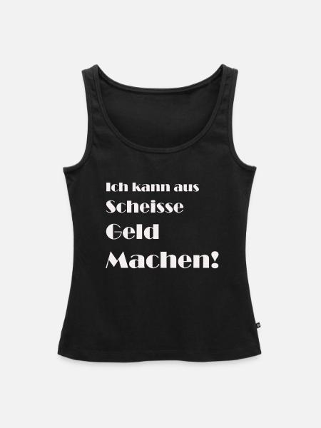 Geld - Frauen Premium Organic Tank Top - Schwarz