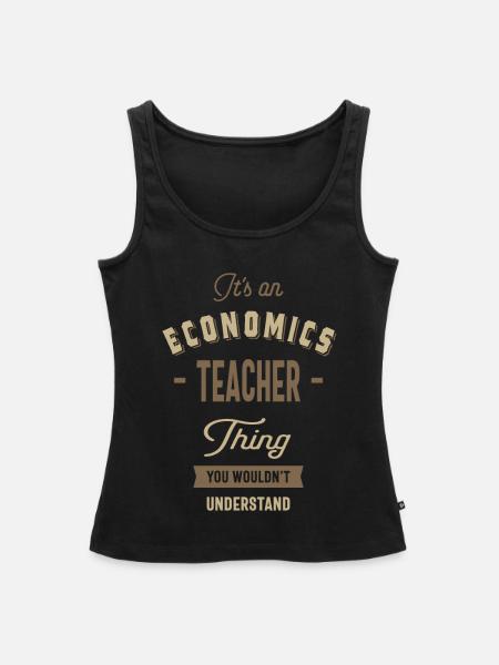 Wirtschaftslehrer-Sache - Frauen Premium Organic Tank Top - Schwarz