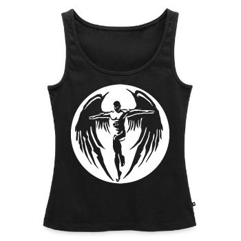 2rebon Angel Angel wings Angel Flugel Devil Devil - Women’s Premium Organic Tank top - black - Front - AI Model Female 172 light (172cm)