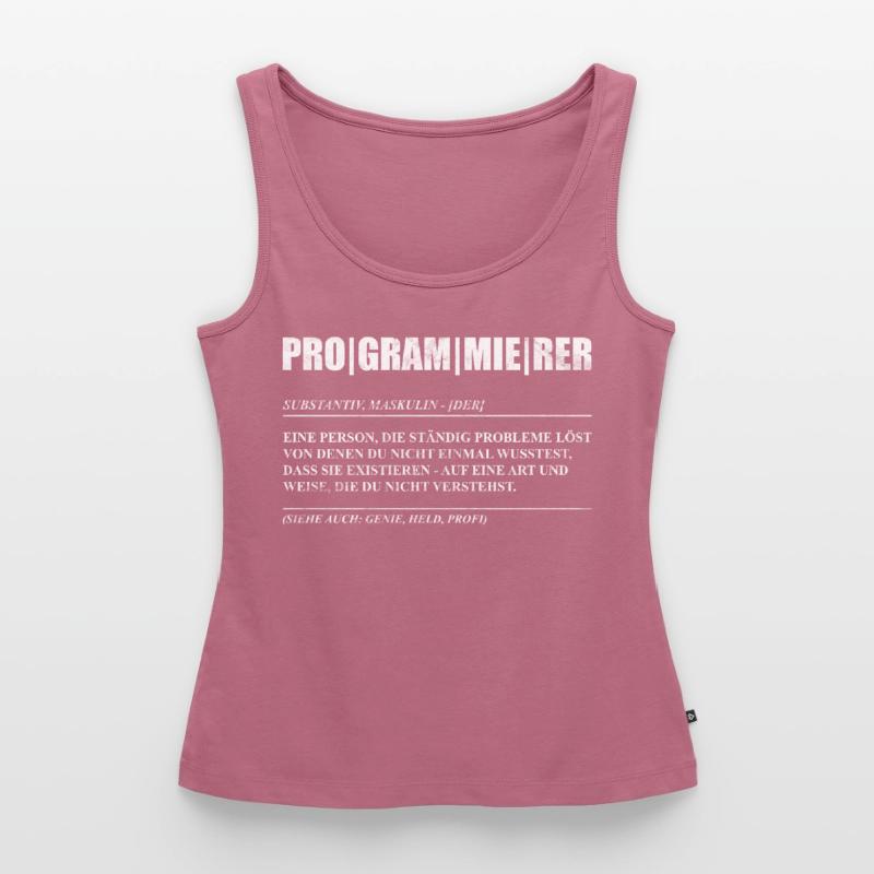 Programmierer Coder Code Nerd Geschenkidee Frauen Premium Organic Tank Top