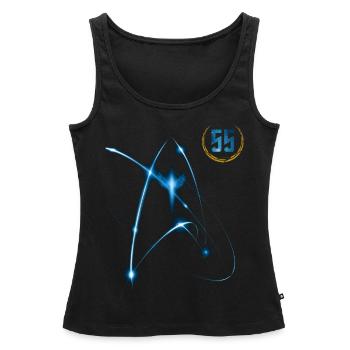 Star Trek Discovery 55 Jahre Jubiläum - Frauen Premium Organic Tank Top - Schwarz - Vorne - AI Model Female 172 light (172cm)