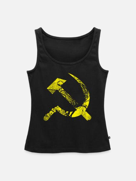 Hammer und Sichel - Frauen Premium Organic Tank Top - Schwarz