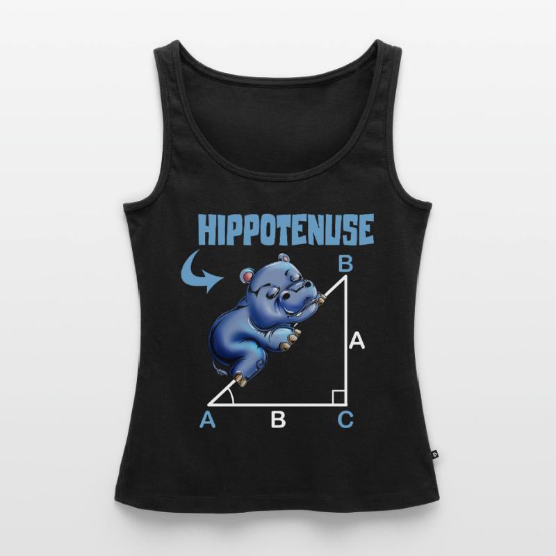 Math Hippotenuse Angular Function Hypotenuse Hippo Women’s Premium Organic Tank top