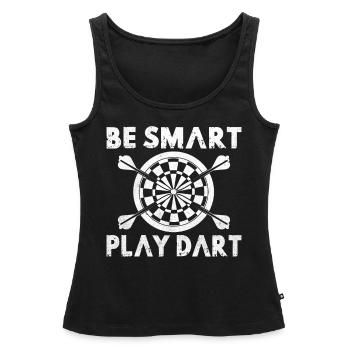 Dart Darter Darts Player Darts Gift Slogan Idea - Débardeur bio Premium Femme - noir - Devant - AI Model Female 172 light (172cm)