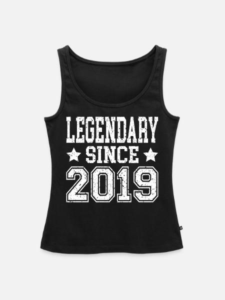 Legendary since 2019 - Frauen Premium Organic Tank Top - Schwarz