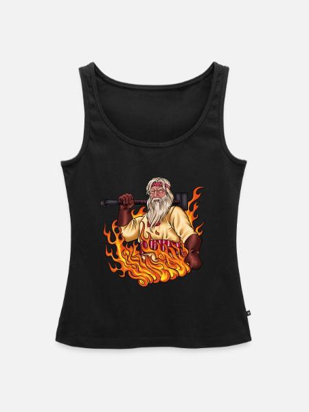 Slawischer Gott Svarog - Frauen Premium Organic Tank Top - Schwarz