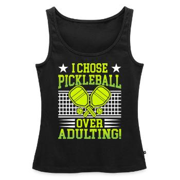 I Chose Pimple Ball Over Adulting - Women’s Premium Organic Tank top - black - Front - AI Model Female 172 light (172cm)