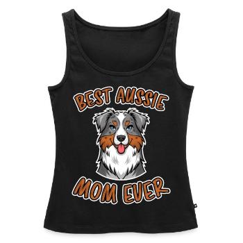 Australian Shepherd Mama Lustiges Aussie Geschenk - Frauen Premium Organic Tank Top - Schwarz - Vorne - AI Model Female 172 light (172cm)