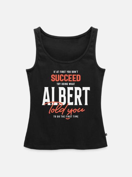 Albert Name Personalisiert Albert - Frauen Premium Organic Tank Top - Schwarz