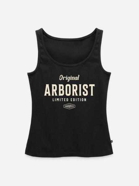 Klassischer Baumpfleger-Stil - Frauen Premium Organic Tank Top - Schwarz