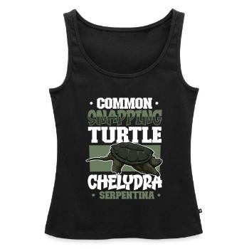 Snapping Turtle - Women’s Premium Organic Tank top - black - Front - AI Model Female 172 light (172cm)