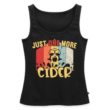 Juste un cidre / cidre de plus - Débardeur bio Premium Femme - noir - Devant - AI Model Female 172 light (172cm)