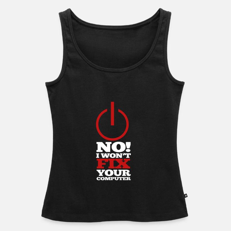 Computer Programm Code Nerd Script Hacker - Frauen Premium Organic Tank Top - Schwarz