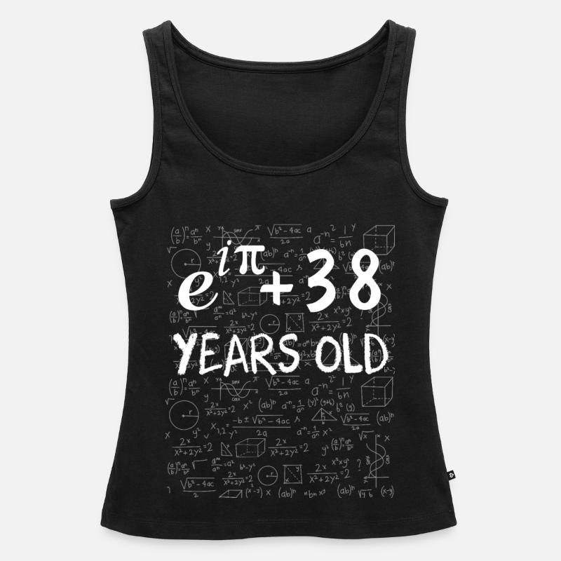 37e anniversaire 37 ans Euler Identité cadeau math - Débardeur bio Premium Femme - noir