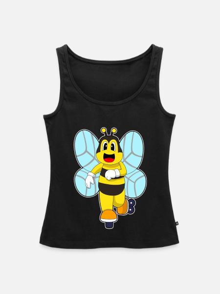 Biene Inline skating Inline skates - Frauen Premium Organic Tank Top - Schwarz