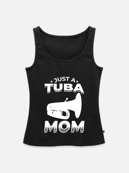 Nur eine Tuba Mutter - Frauen Premium Organic Tank Top - Schwarz