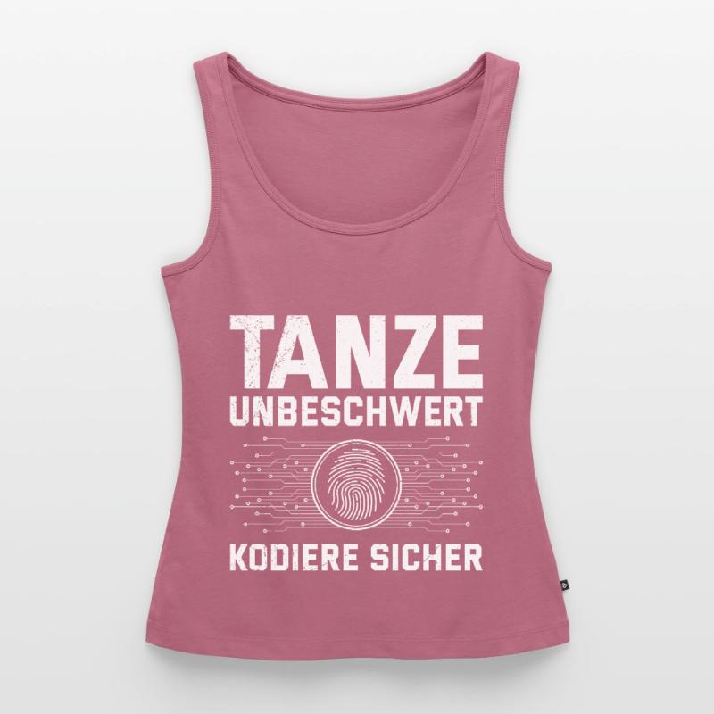 Science Coder DANCE CAREFREE, CODE SAFELY Women’s Premium Organic Tank top
