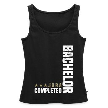 Bachelor Jura - Frauen Premium Organic Tank Top - Schwarz - Vorne - AI Model Female 172 light (172cm)