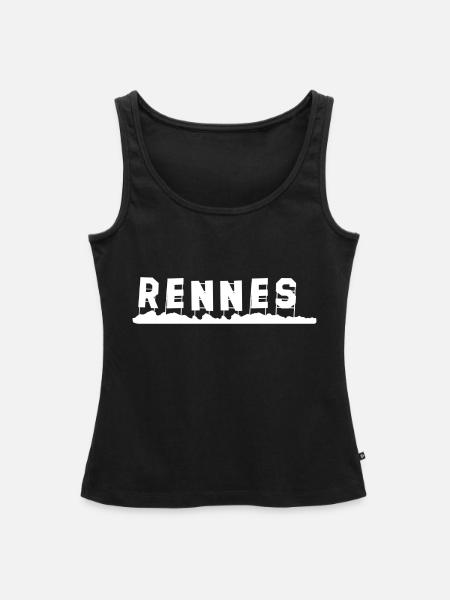 Rennes - Frauen Premium Organic Tank Top - Schwarz