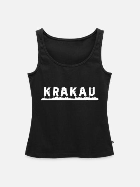 Krakau - Frauen Premium Organic Tank Top - Schwarz